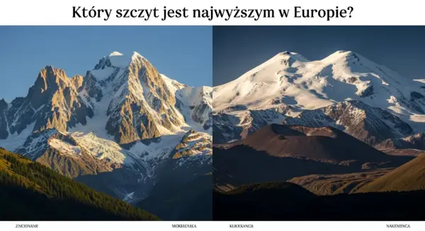 Dwa majestatyczne szczyty, jeden z lodowcami, drugi wulkaniczny, rywalizują o tytuł najwyższej góry w Europie.